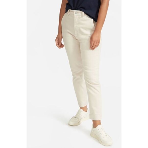 Everlane The Slim Leg Crop Pant in Sandstone - Picture 1 of 10